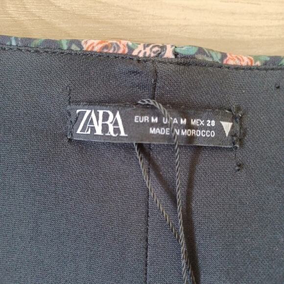 Zara Y2K Floral Square Neck Corset Crop Top M NWOT - Picture 13 of 13